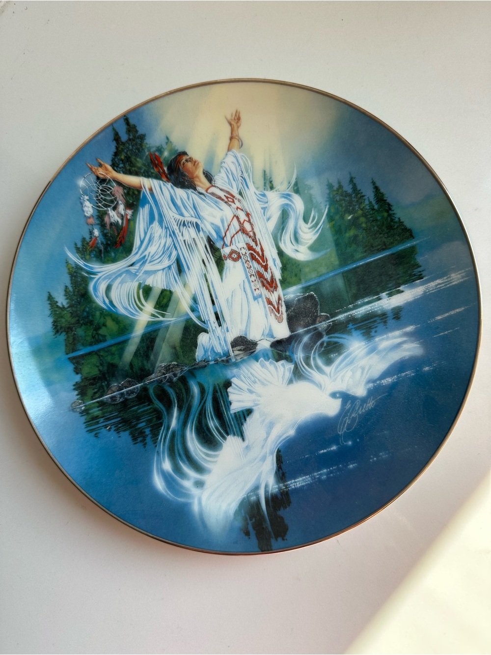 Ernie Cselko “Renewal” Bradford Exchange 1996 Hard-Fire Porcelain Collector